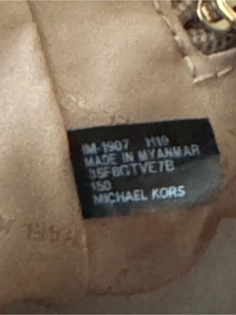 Michael Kors Jet Set Large Signature Logo Shoulder Bag Vanilla MK Logo Tote